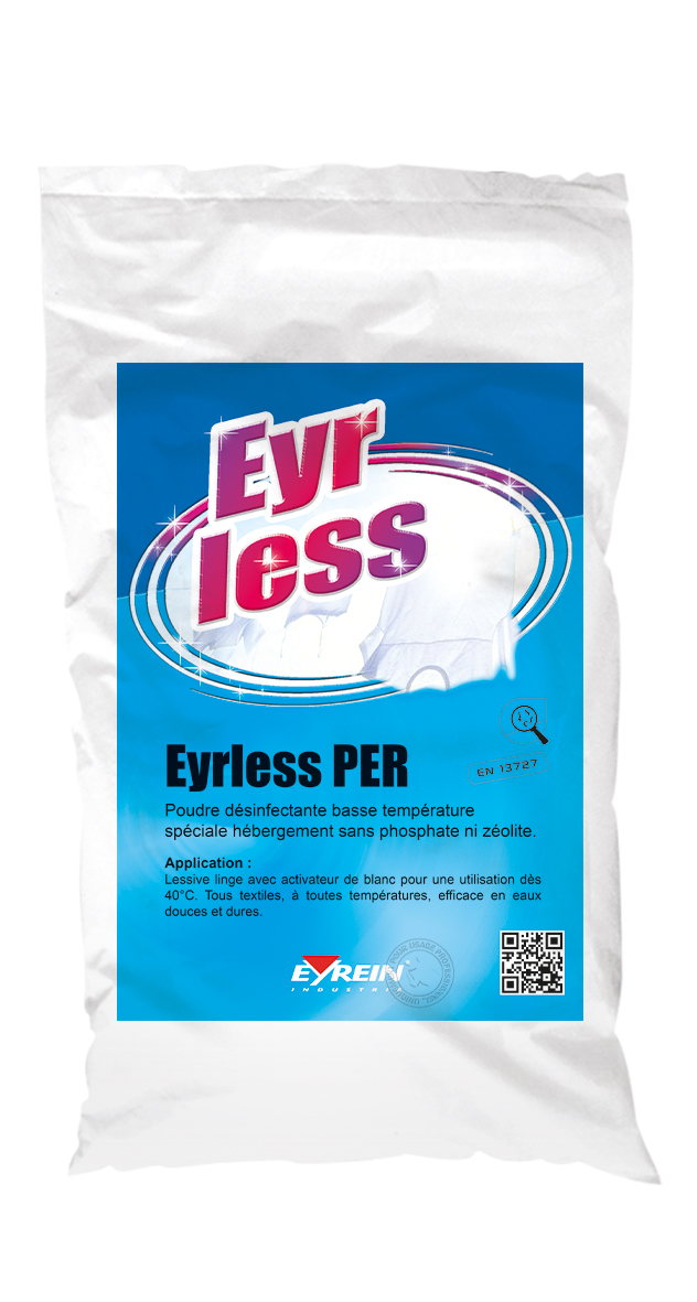 EYRLESS PER - Sac 15KG - Lessive en poudre professionnelle desinfectante